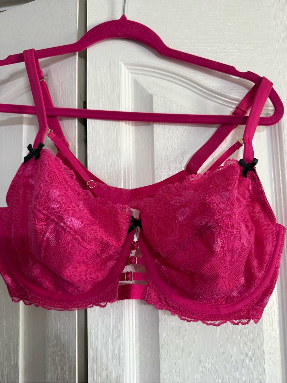 🩷 Gorgeous Hot Pink Cacique Lace Lingerie Set 🩷